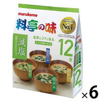 お徳用 料亭の味みそ汁 減塩 1セット（1袋(12食入)×6） マルコメ