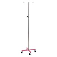 松吉医科器械 マツヨシ カラーガートル台(4脚)ピンク MY-160PN-A 点滴スタンド 1台（直送品）
