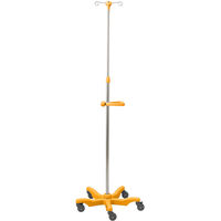 松吉医科器械 マツヨシIVスタンド(2個掛) MY-2238 点滴スタンド MY-2238(オレンジ) 1台（直送品）