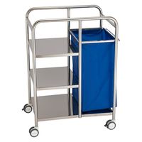 【軒先渡し】松吉医科器械 マツヨシ ランドリーオムツ交換車 MY-WC0020 おむつ カート MY-WC0020(L) 1台（直送品）