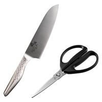 貝印 2点セット 三徳包丁 165mm キッチンバサミ 関孫六 匠創