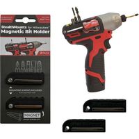 ステルスマウント ビットホルダーミルウォーキーM12用(2個入り)ブラック BH-MW12-BLK-2 1個(2個)（直送品）