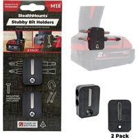 ステルスマウント StubbyビットホルダーミルウォーキーM18用(2個入り)ブラック BH-M18-S-BLK-2 1個(2個)（直送品）