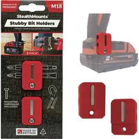 ステルスマウント StubbyビットホルダーミルウォーキーM18用(2個入り)レッド BH-M18-S-RED-2 1個(2個)（直送品）