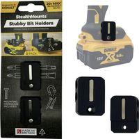 ステルスマウント Stubbyビットホルダーデウォルト用(2個入り)ブラック BH-DW-S-BLK-2 1箱(2個)（直送品）