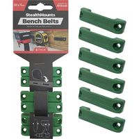 StealthMounts社 ステルスマウント ベンチベルト(6個入り)グリーン BB-GRN-6 1セット(6個) 682-6544（直送品）