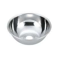 エスコ φ357x126mm 丸型シンク(ステンレス製) EA468EA-3B 1個（直送品）