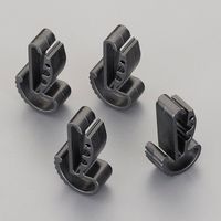 エスコ ヘッドライトベルトクリップ(ヘルメット用/4個) EA758CW-60A 1セット(8セット)（直送品）