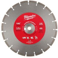 milwaukee 14インチ(356mm)ダイヤモンドブレード(プレミアムセグメント型) 49-93-7940 1個（直送品）