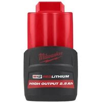 ミルウォーキーエレクトリックツール milwaukee M12 2.5AHパワーブーストバッテリー HB2.5 JP 1台 521-4428（直送品）