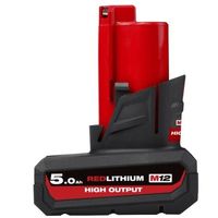 ミルウォーキーエレクトリックツール milwaukee M12 5.0AHパワーブーストバッテリー HB5 JP 1台 521-4435（直送品）