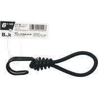 ユタカメイク ゴム ループバンジー 6mm×100mm ブラック BL-1012 1本 573-0540（直送品）