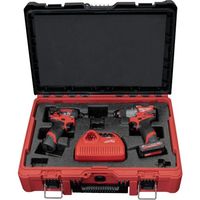 milwaukee M12 FUEL パワーパック(振動ドリル、インパクトドライバー) FPP2A2-5252P JP 1セット（直送品）