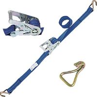 シライ ベルトラッシング(ラチェットバックル式) ベルタイト(R) エコマーク認証品 端末金具付き ナローフック付 REK50L6NH300（直送品）