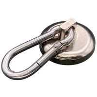 東京パーツセンター ラクテム 強力マグネット カラビナフック型 φ36 ゴム付 MHMK36 1個 603-7804（直送品）