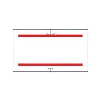 サトー SATO SP/UN01C用 共通ラベル 3 赤二本線(強粘)(100巻入) 419999031 1箱(100巻) 609-6340（直送品）