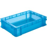 DIC エコシリーズF型コンテナFー8 外寸:W424×D291×H102.5 クリアブルー F-8 ECO CBL 1個（直送品）