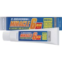 ヘルメチック 多用途弾性防水接着剤 Miracle6 耐熱タイプ グレー 120ml MIRACLE6TNGY120 1個 683-5629（直送品）