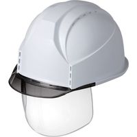 スミハット KKC3S型 帽体(スノーホワイト)・バイザー(グレースモーク)・シールド付き KKC3S-B-12-G 1個（直送品）