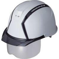 スミハット MXCS型 帽体(スノーホワイト)・バイザー(グレースモーク)・シールド付き MXCS-B-12-G 1個（直送品）