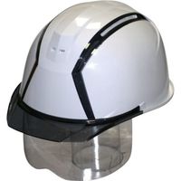 スミハット MXCS型 帽体(Nクールホワイト)・バイザー(グレースモーク)・シールド付き遮熱タイプ MXCS-B-68-G-NCOOL（直送品）