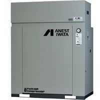 アネスト岩田 レシプロコンプレッサー(給油式) パッケージコンプレッサ D付 5.5KW 60Hz CLP55EF-14DM6 1台（直送品）