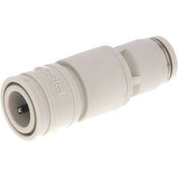 PISCO ライトカップリング 15シリーズプラグ ストレートワンタッチ継手タイプ 6mm ライトグレー仕様 CPP15-6W 1個（直送品）