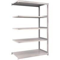 TRUSCO スチールラック M2型軽中量棚 1160×880×H1800 5段 連結 ネオグレー M2-6495B NG 1セット(1台)（直送品）