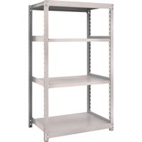 TRUSCO スチールラック M2型軽中量棚 860×880×H1500 4段 単体 ネオグレー M2-5394 NG 1セット(1台)（直送品）