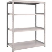 TRUSCO スチールラック M2型軽中量棚 1160×880×H1500 4段 単体 ネオグレー M2-5494 NG 1セット(1台)（直送品）