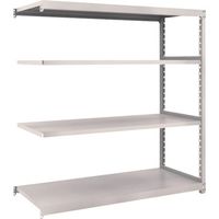 TRUSCO スチールラック M2型軽中量棚 1460×880×H1500 4段 連結 ネオグレー M2-5594B NG 1セット(1台)（直送品）