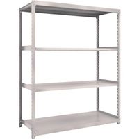 TRUSCO スチールラック M2型軽中量棚 1460×880×H1800 4段 単体 ネオグレー M2-6594 NG 1セット(1台)（直送品）