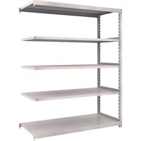 TRUSCO スチールラック M2型軽中量棚 1460×880×H1800 5段 連結 ネオグレー M2-6595B NG 1セット(1台)（直送品）