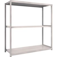 TRUSCO スチールラック M2型軽中量棚 1760X880XH1800 3段 単体 ネオグレー M2-6693 NG 1セット(1台)（直送品）