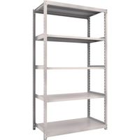 TRUSCO スチールラック M2型軽中量棚 1160X880XH2100 5段 単体 ネオグレー M2-7495 NG 1セット(1台)（直送品）