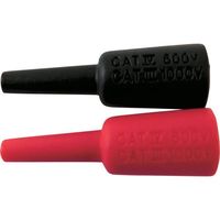 日置電機 HIOKI キャップ(赤/黒) 600472430 1組(2ケース) 686-1258（直送品）