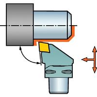 SANDVIK コロマントキャプト セラミックチップ用カッティングヘッド(410) C4-CCLNR-27050-12-4 1個（直送品）