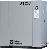 アネスト岩田 給油式レシプロパッケージコンプレッサ 3.7KW 50Hz CLP37EFH-8.5M5 1台 218-0867（直送品）