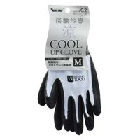 川西工業 接触冷感 天然ゴム背抜き手袋 ブルー