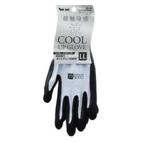 川西工業 接触冷感 天然ゴム背抜き手袋 ブルー LL 2639 1双