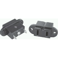 エコー電子 AC アウトレット(AC-1シリーズ) AC-1E-B 1個（直送品）