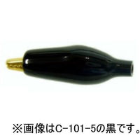 テイシン電機 シールドクリップ(小)金メッキ 赤 C-101-5R 1個（直送品）