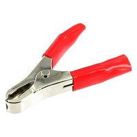 テイシン電機 ヒッポークリップ 赤 鉄 定格30A はんだ付け C-631-R 1個（直送品）