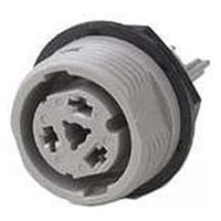 サトーパーツ 丸型コネクター レセプタクル(パネル取付タイプ)AC125V-5A 2極 CN-70-AJ-2P 1個（直送品）