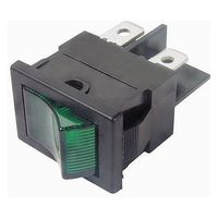 ミヤマ電器 照光式波動スイッチ 緑 DS850KF3N1KTG 1個（直送品）