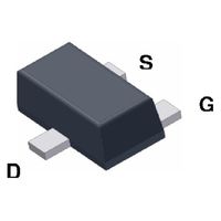 フェアチャイルド MOSFET P SMD SC89 FDY100PZ 1個（直送品）