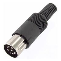 マル信無線電機 DINプラグ8Pケーブル挿入穴φ8 MP-018/8 1個（直送品）