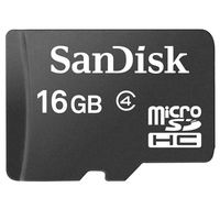 SanDisk microSDHCメモリカード(16GB、Class4、アダプタ無し) SDSDQM-016G-B35 1個（直送品）