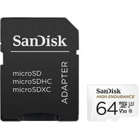 SanDisk 高耐久microSDXCメモリカード SDSQQNR-064G-GN6IA 1個（直送品）