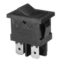フジソク(ニデックコンポーネンツ) 小形ロッカースイッチ ON-OFF タブ端子 SL10K2-6-Z 1個（直送品）